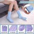 thumbnail image 3 of 5 Pairs Women's Fuzzy Socks with Non-Slip Grips, Soft Fluffy Slipper Ankle Socks for Winter Warmth, Home Sleep & Hospital Use, 3 of 8