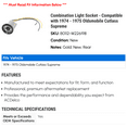 thumbnail image 2 of Combination Light Socket - Compatible with 1974 - 1975 Oldsmobile Cutlass Supreme, 2 of 2