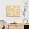 thumbnail image 6 of Naloa World Map Print Canvas Bathroom Wall Art,Bathroom Wall Art Decoration, Canvas Poster Prints,Decorative Paintings for Living Room, Bathroom, Kids Room, 6 of 6