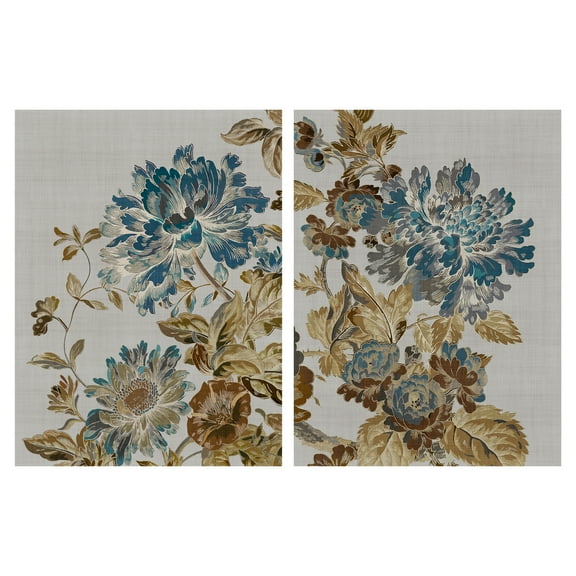 Floral Lines I & II by Tania Bello Set of Canvas Art Prints