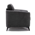 thumbnail image 4 of Benjara Odin 39" Modern Armchair with Tufted Cushions- Metal Frame- Gray Velvet, 4 of 5