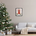 thumbnail image 2 of Stupell Industries Red Jolly Christmas Doorway Graphic Art Jet Black Floating Framed Canvas Print Wall Art, Design by Victoria Barnes, 2 of 6