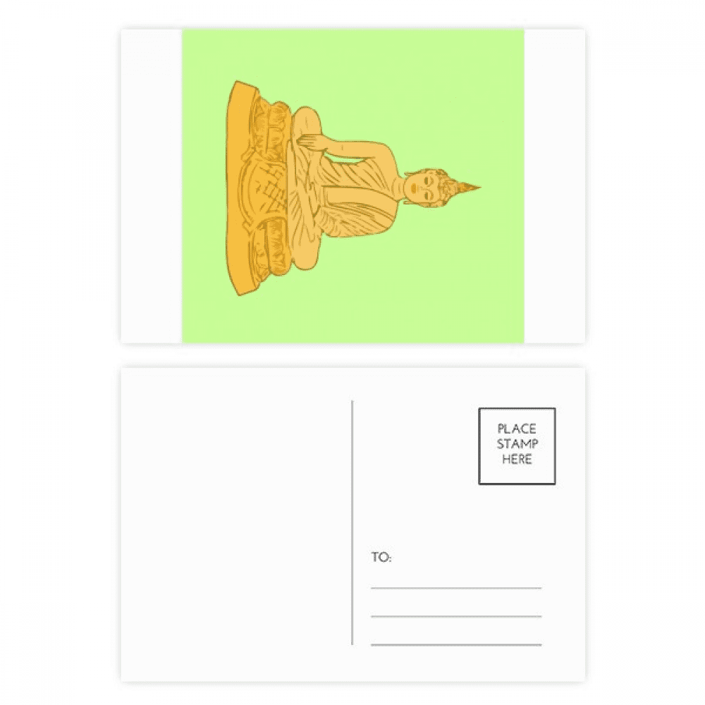 en dharma meditation portrait atabha postcard set birthday mailing thanks greeting card