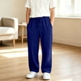 thumbnail image 5 of Glisme Big Boys Sweatpants Athletic Pants Straight Leg With Pockets And Drawstring Fall Casual Boys Baggy Trousers Size 9-10 Y, 5 of 8