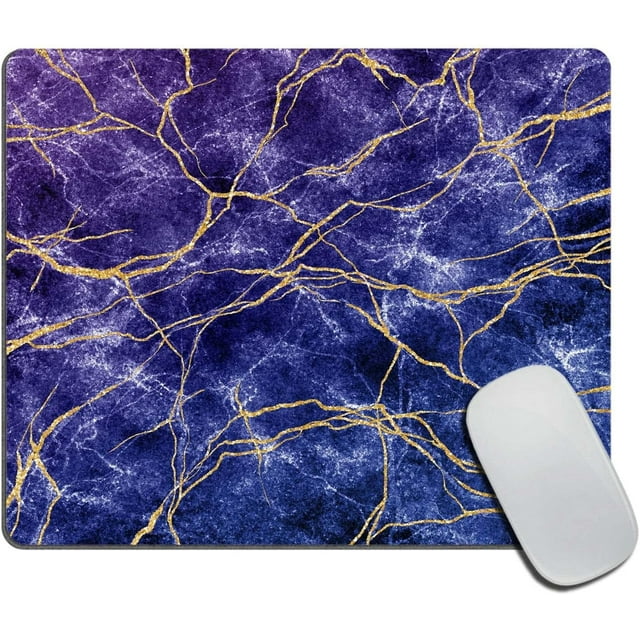 Purple Marble Mouse Pad Office & Laptop Design Printed NonSlip Rubber Base Perfect for Gaming and Everyday Use 9.5x7.9x0.12 Inch Add a Touch of Elegance to Your Desk