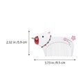 thumbnail image 2 of 1Pc Ox Year Alloy Comb Lovely Creative Hairdressing Comb Chic New Year Gift, 2 of 8