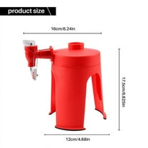 Soda Dispenser Drink Water Party Sprite, Red