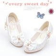 thumbnail image 6 of Girls Heels Dress Shoes Mary Jane Wedding Party Sparkle Glitter Princess Shoes for Kids Toddler Little and Big Girl, 6 of 7