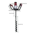 thumbnail image 3 of 1500W Electric Post-Hole Digger with 6-inch Auger Bit Earth Auger Post Hole Digger Electric for Post Holes Earth Digger Planting, 3 of 10