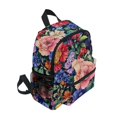 thumbnail image 2 of FORMRS Kids School Backpack with Front Zippered Pocket 12" Student Travel Daypack, Vibrant Pink Floral Pattern, 2 of 6