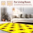 thumbnail image 2 of Ultra Soft Area Rug, Joyful Sunflower Inspired Decor, Non Slip, Stain Resistant, Washable Area Rugs for Living Room, Bedroom(Yellow, 5X7), 2 of 8