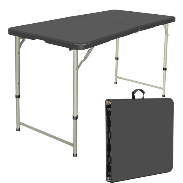 Vebreda Folding Table 4 Ft Heavy Duty Fold Up Table Camping
