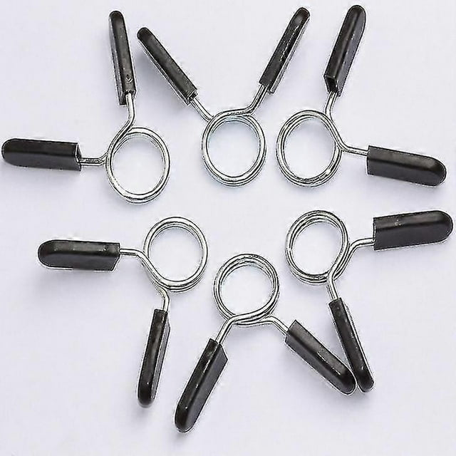 ZHAOCHENG collares con clip de resorte de 1 pulgada (25 mm) para mango de mancuerna suave o barra de levantamiento de pesas estándar