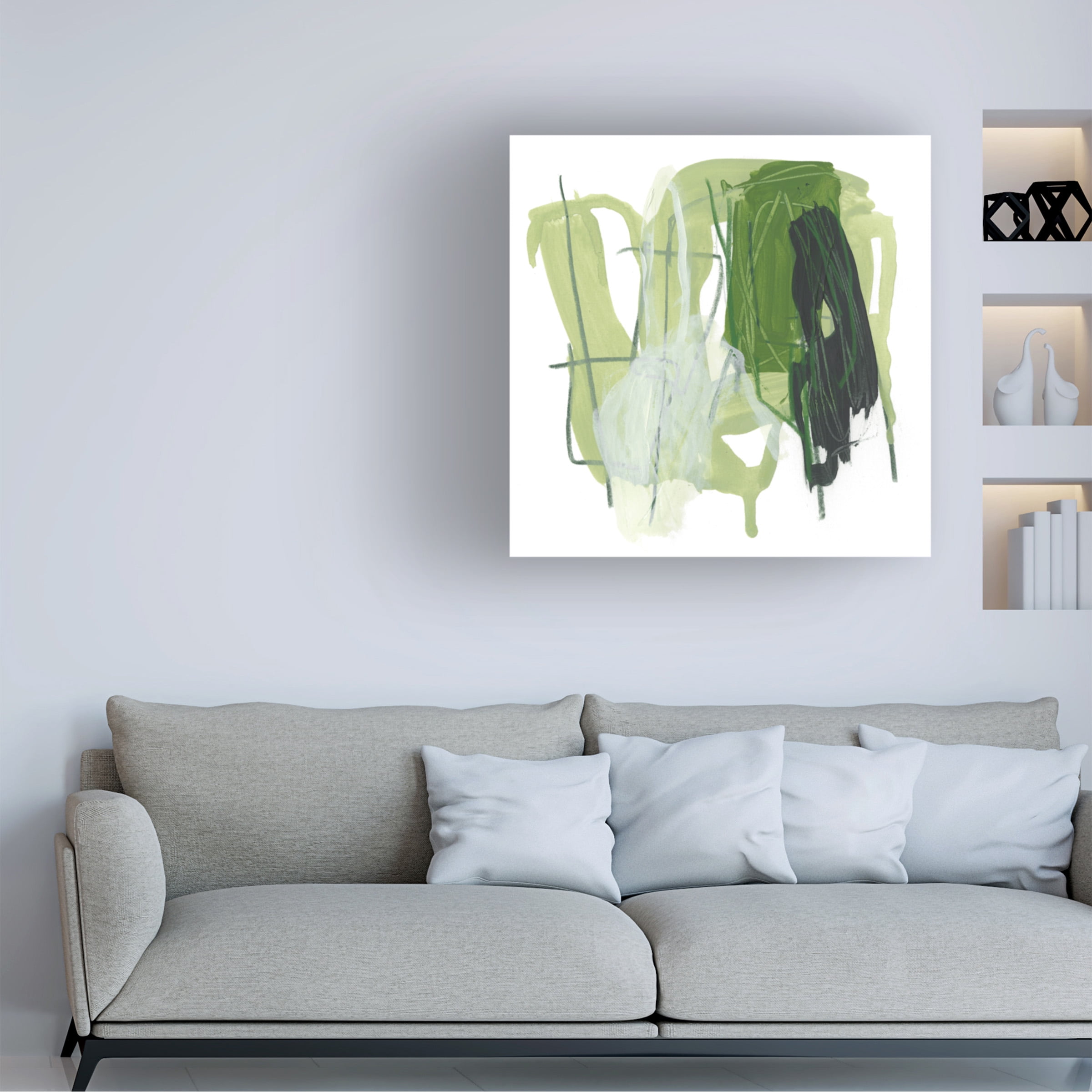 June Erica Vess 'Jade Schematic VII' Canvas Art
