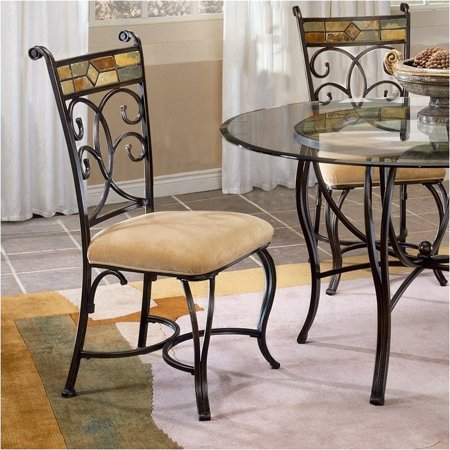 Bowery Hill Fabric  Dining Chair (Set of 2)