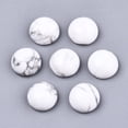 thumbnail image 2 of Natural Howlite Cabochons Half Round/Dome 8x3~4mm diy, 2 of 3
