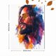 thumbnail image 3 of Qisvanset Framed Canvas Wall Art 12x16 Inch Jesus Watercolor Portrait Faith Home Wall Art Decor, 3 of 5