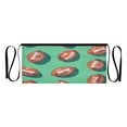 thumbnail image 7 of Yayeee Waist Apron with Pockets for Cooking Waterproof Half Server Aprons, Brown American Footballs, 7 of 7