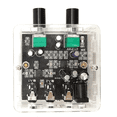 thumbnail image 1 of 2Way 2CH 2 in 1 Out Stereo Audio Signal Mixer Mixing Board for One Way Reverb Output Headset Amplifier with Case, 1 of 6