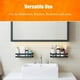 thumbnail image 5 of Estante de ducha Sin taladrar 1 nivel Negro Carrito de ducha Estante de cocina Estante de especias Estante de pared de acero inoxidable sin clavos Estante flotante para cocina Baño 20-50 cm de ancho, Xemadio LL-2471-4, 5 of 9
