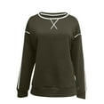 thumbnail image 5 of Free Shipping Women's Oversized Sweatshirts Side Zipper Fleece Lined Crewneck Pullover Tops Warm 2025 Fall Trendy Clothes, 5 of 7