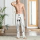 thumbnail image 2 of Balery Cute Ghost Simple Drawing Pantalones de pijama para hombre, pijama ultraligero, pantalón de descanso-Large, 2 of 6