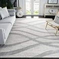 thumbnail image 2 of Safavieh Adirondack Collection ADR125C Modern Wave Distressed Non-Shedding Stain Resistant Living Room Bedroom Area Rug, 9' x 12', Cream / Grey, 2 of 4