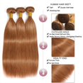 thumbnail image 3 of Extensiones de cabello Nuailisex, marrón claro, liso, 40-50 cm, 3 of 8