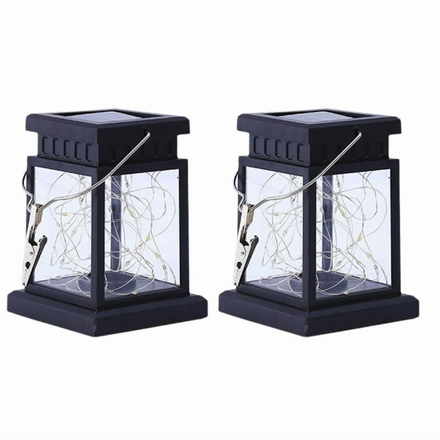 Linterna Solar Colgante para Exteriores, Luz con Efecto Vela, Luz de Noche para Jardín, Luz Colgante Impermeable A