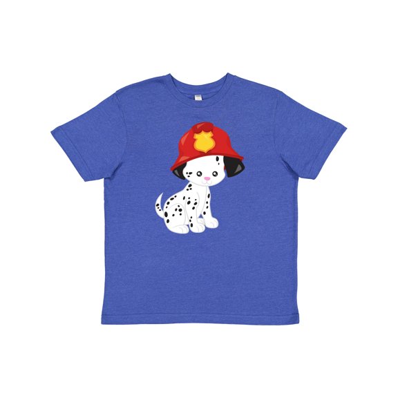 Inktastic Fireman Dog, Cute Dog, Puppy, Doggo, Dalmatian Youth T-Shirt