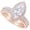 Rose Gold, variant on 1 Carat (ctw) Platinum Marquise Cut LAB GROWN Diamond Engagement Ring Halo Marquise Matching Diamond Wedding Bridal Set (Color E-F Clarity VS2-SI1)