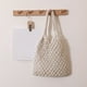 thumbnail image 5 of XWSHYW Contenedores de Almacenamiento Mochila de Paja Tejida a Crochet para Mujer, Bolso de Hombro con Cordón y Solapa, Bolso de Mano Informal para Playa, Bolso de Mano, Bolso de Paja para Niñas, Bol, 5 of 6