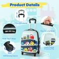 thumbnail image 5 of Costway 2PC Kids Carry On Luggage Set 12" Backpack and 16" Rolling Suitcase for Travel, 5 of 9