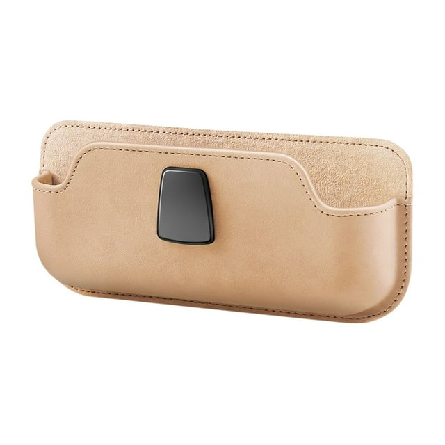 F-599 Beige Universal Car Armrest Box Bill Card Phone Organizer #94w44