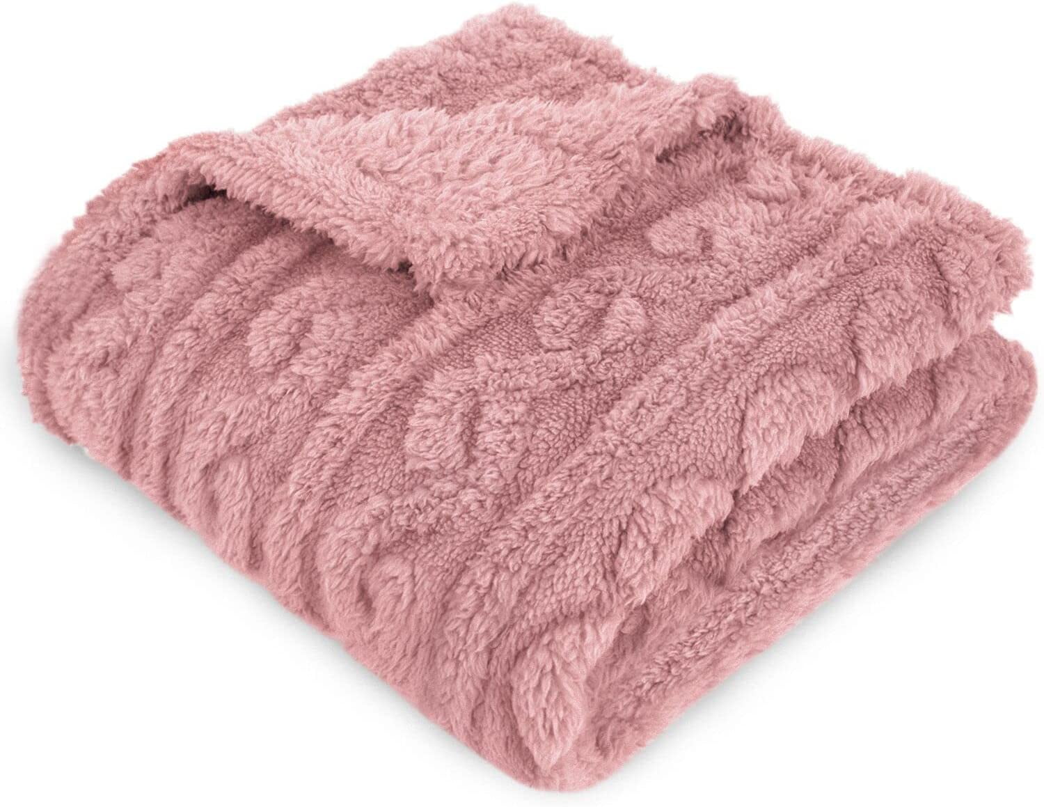 Baby Blanket for Girls Toddlers 3D Fleece Fluffy Fuzzy Blanket for Baby