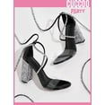 thumbnail image 4 of Party Collection Women Shoes Rhinestone Decor Tie Leg Design Chunky Heeled Strappy Sandals Valentines Day, 4 of 5