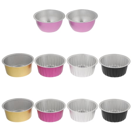 10pcs Wax Melting Bowl Aluminium Foil Wax Bowl Container for Home Beauty Salon