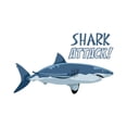 thumbnail image 3 of CafePress - Shark Attack! Pajamas - Women's Short Sleeve Print T-Shirt and Pants Dark Cotton Pajama Set, 3 of 7