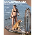thumbnail image 3 of 10'6" Inflatable Stand Up Paddle Board for Adults, Non-Slip EVA, Camera Mount, Teak, 3 of 8