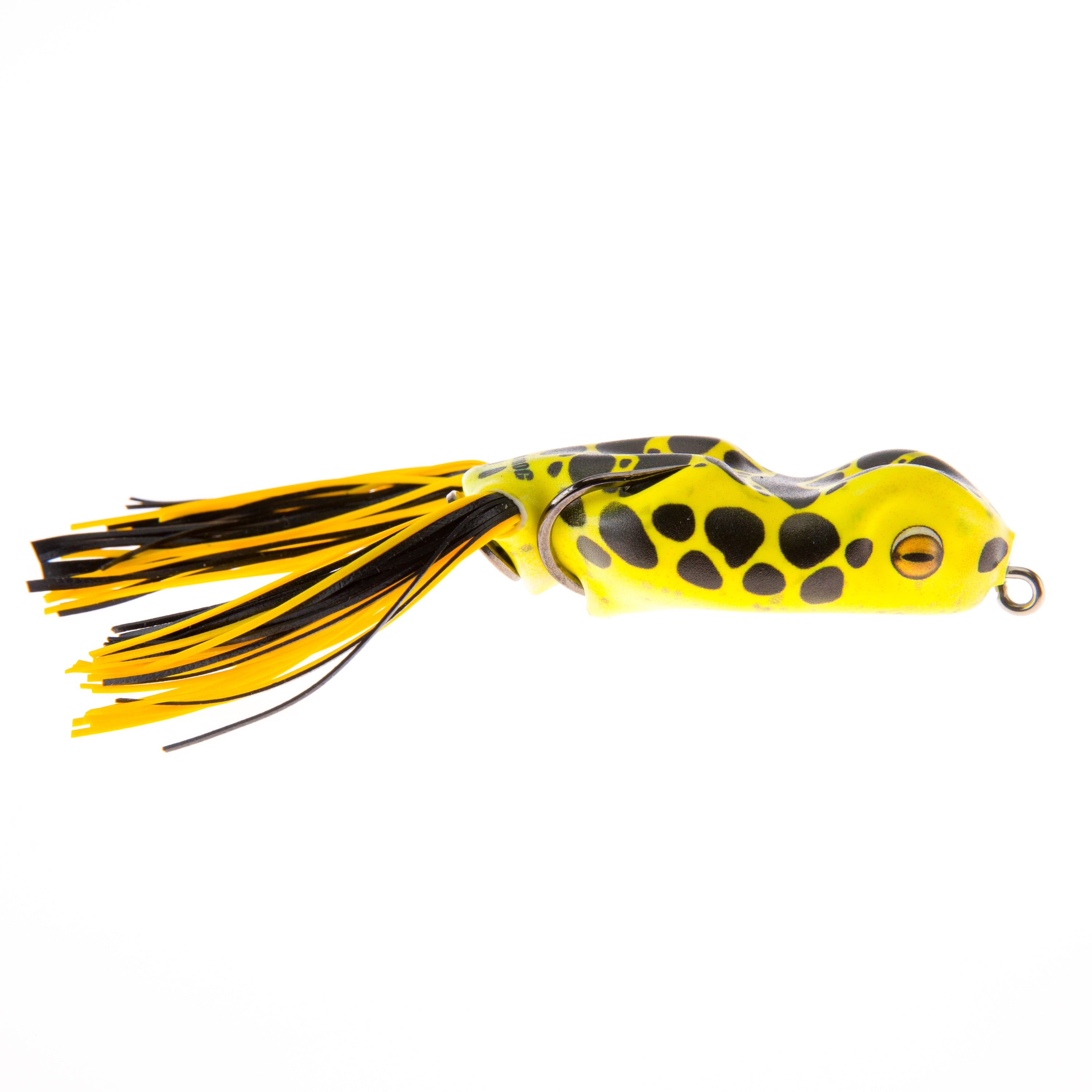Scum Frog 1/2 oz Painted Trophy Series, Yellow Poison, Top Water Hollow Body Frog Lure