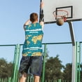 thumbnail image 5 of Honeii World Map With Landmarks print basktball shirt for men and women, Unisex basketball jersey for Theme party-4X-Large, 5 of 6