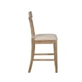 thumbnail image 3 of Linon Roseglen 26" High Back Indoor Wood Counter Stool, Graywash/Beige, 3 of 8
