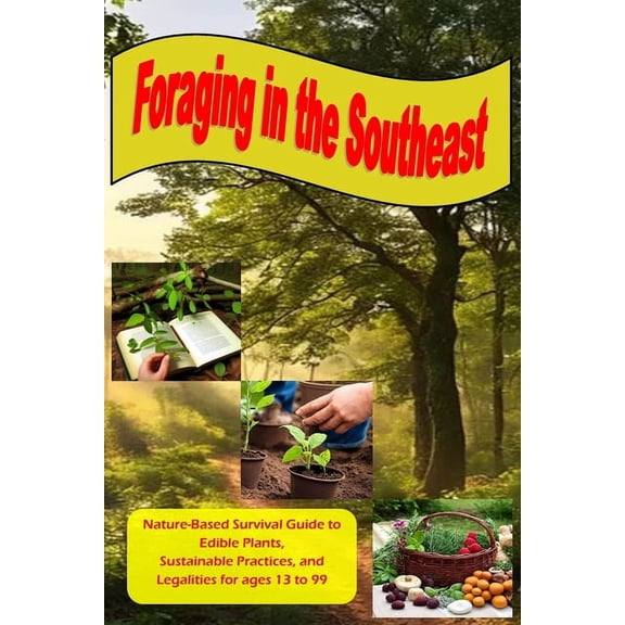 Foraging in the Southeast: Nature-Based Guide to Edible Plants, Sustainable Practices, and Legalities for Ages 13 to 99, (Paperback)
