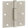thumbnail image 5 of National Hardware Squeak Guard Hinges Square Corner 3-Pack in Satin Nickel, 5 of 7