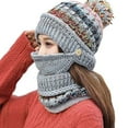 thumbnail image 3 of Guardurnaity Gorro de lana resistente al viento, bufanda con mascarilla, cálido y elegante, protección para las orejas, gorro y bufanda resistente Sombreros, 3 of 6