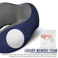 thumbnail image 4 of Almohada de viaje MLVOC de espuma viscoelástica 100% pura con accesorios, 4 of 7