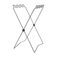 thumbnail image 2 of Iron Garbage Rack Outdoor Portable Folding Trash Bag Holder 8 Hook Iron Garbage Rack for Home Kitchen Black(1Pc) by JASKFLY, 2 of 5