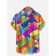 thumbnail image 3 of Camisas geniales para hombre, camisas de colores para hombre, camisa hawaiana de moda, blusas casuales para playa, blusas de vacaciones, ropa para hombre, camisa de verano, 3 of 5