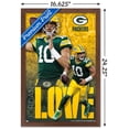 thumbnail image 3 of NFL Green Bay Packers - Jordan Love 24 Wall Poster, 14.725" x 22.375" Framed, 3 of 5