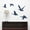 Deep Blue, variant on Geese Wall Decor Decals Flying Vinyl Art Stickers Hunting Man Cave Chocolate Brown